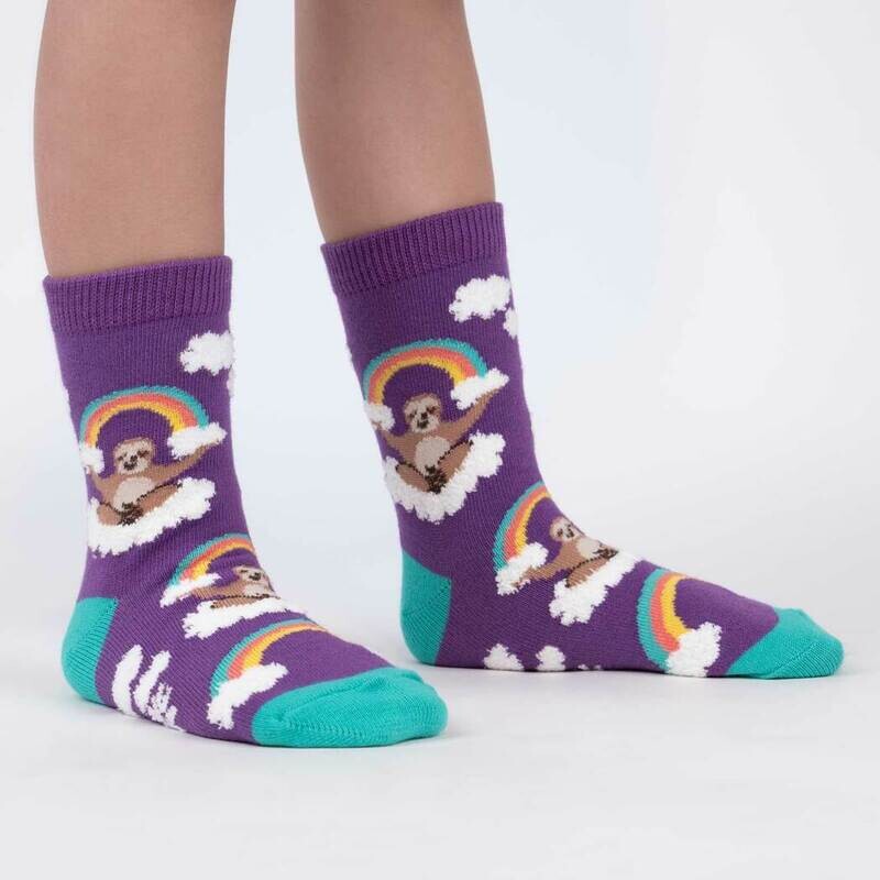 Youth Crew Socks Pack of 3 Sloth Dreams