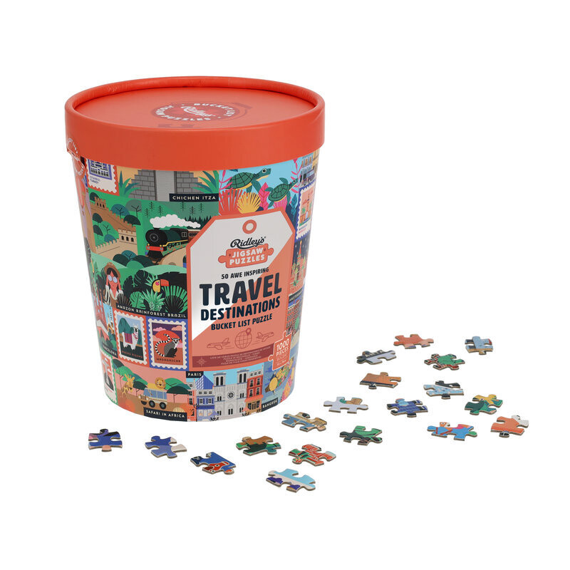 1000 Piece Bucket List Puzzle 50 Awe-Inspiring Travel Destinations