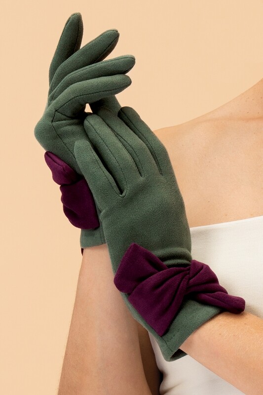 Gloves Henrietta Fern/Damson
