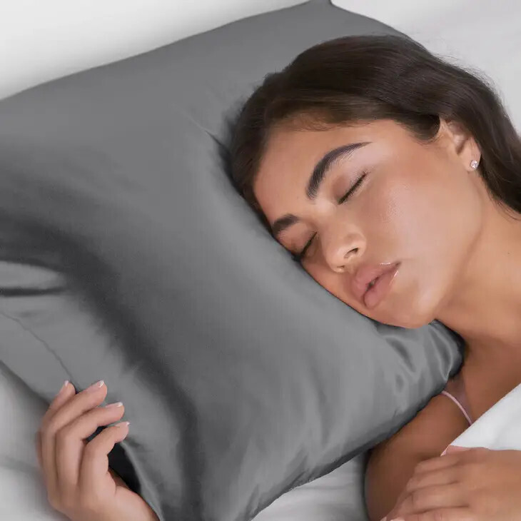 Satin Pillowcase Charcoal