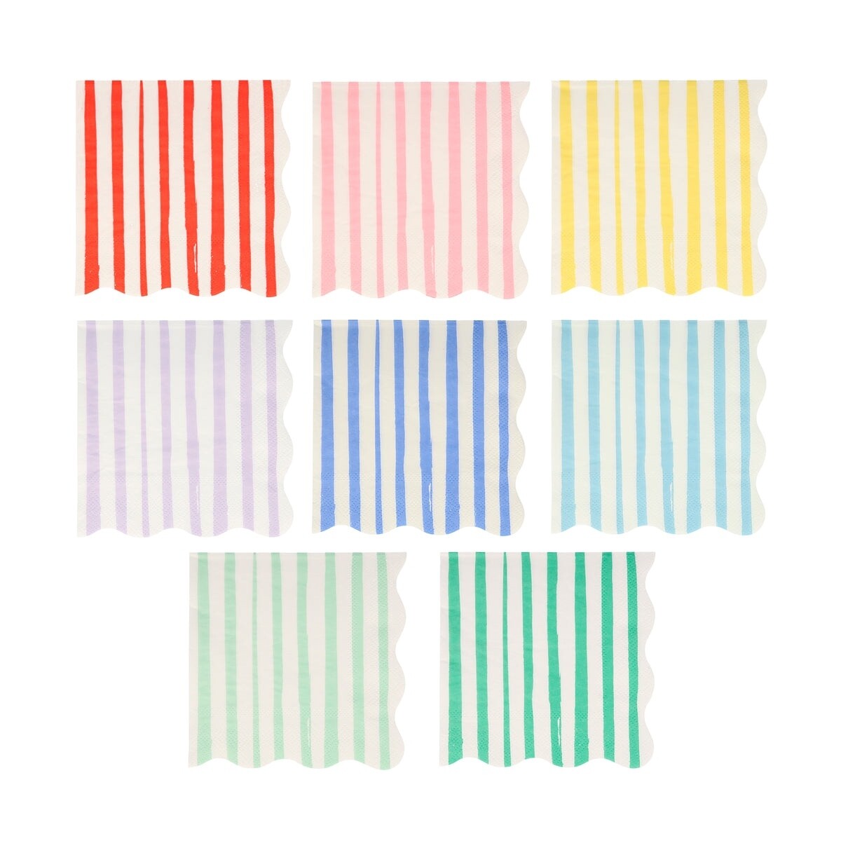 Napkins Small Mixed Stripe Set of 16