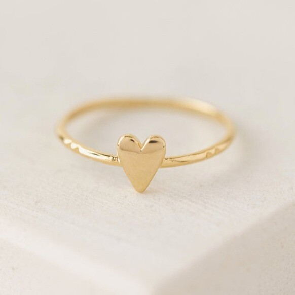 Everly Heart Ring Gold