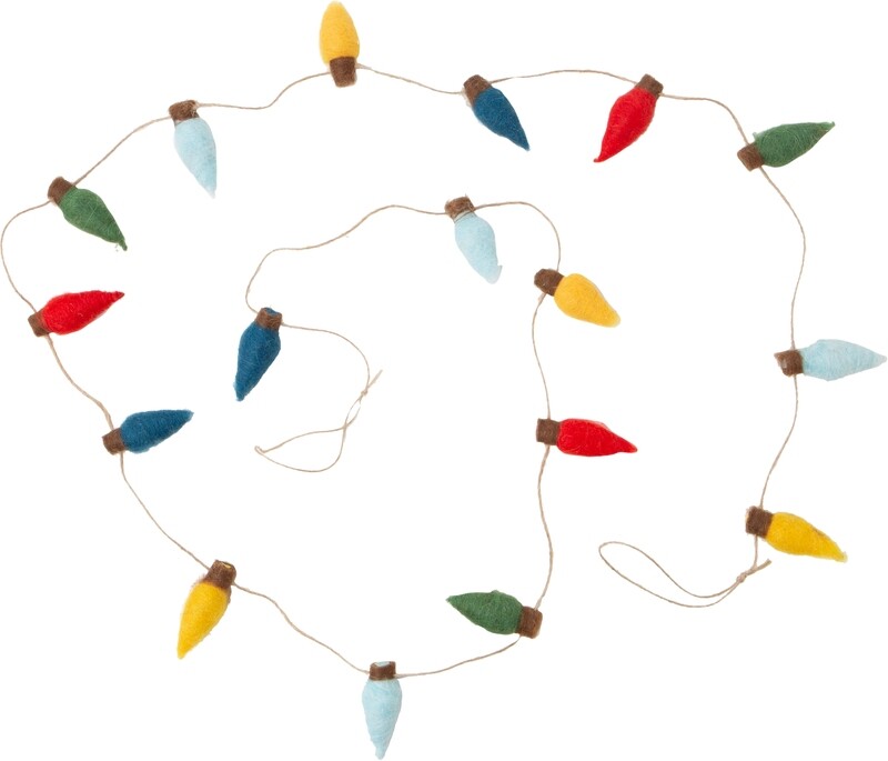 Garland Felt Light Shaped Ornament