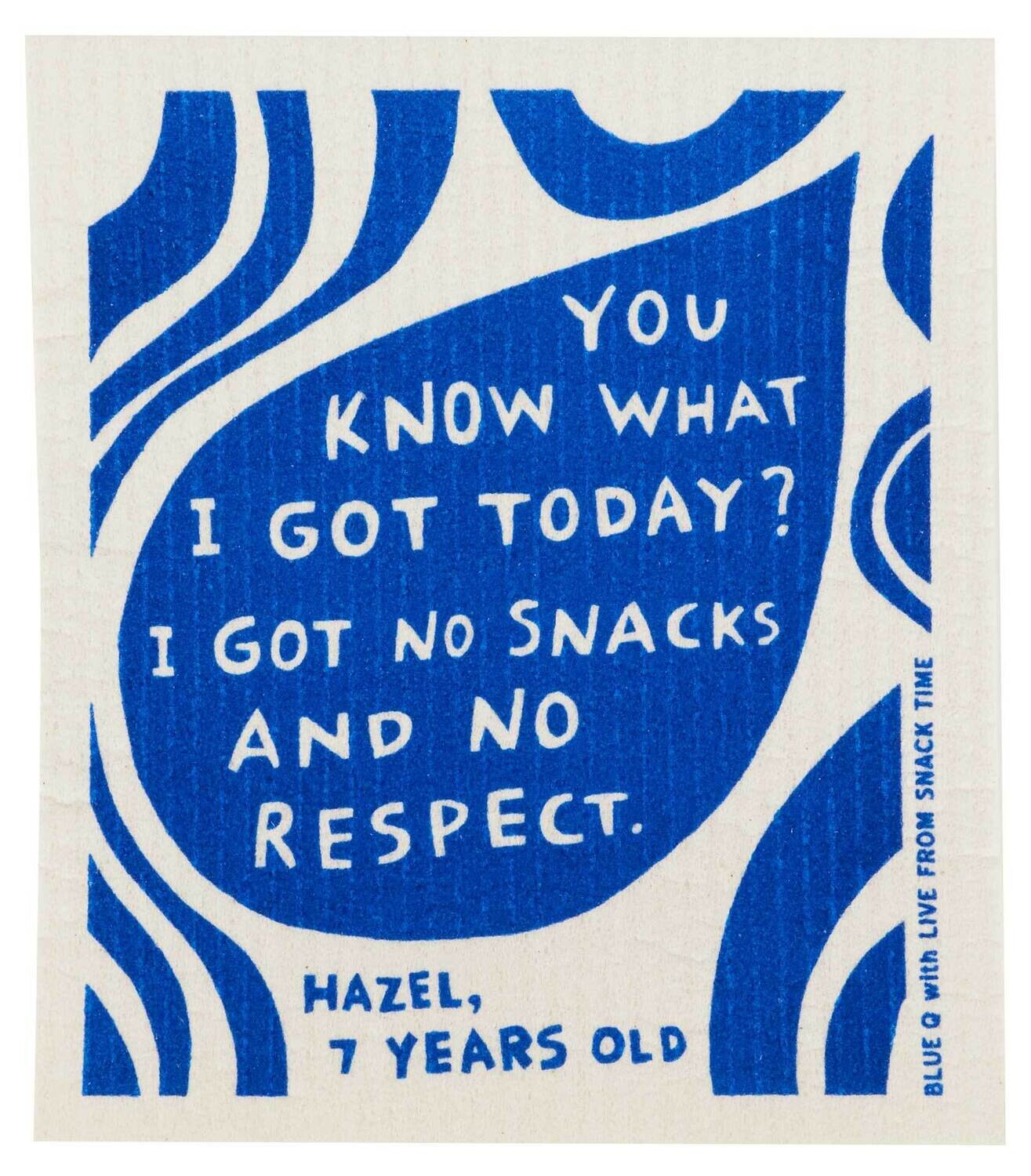Swedish Dishcloth No Snacks
