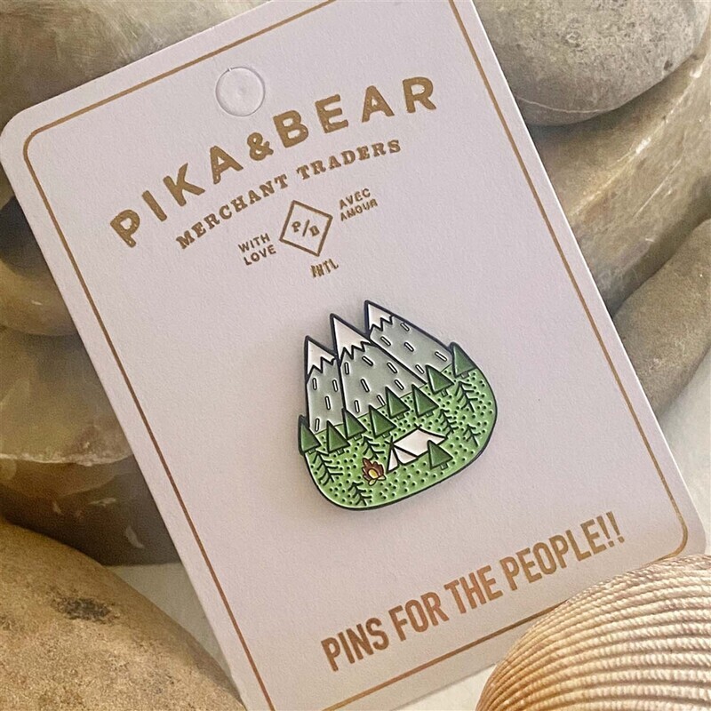 Enamel Pin &quot;Campin&#39;&quot; Gone Campin&#39; Lapel Pin