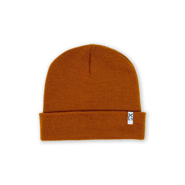 Cuffed Wool Beanie Saddle