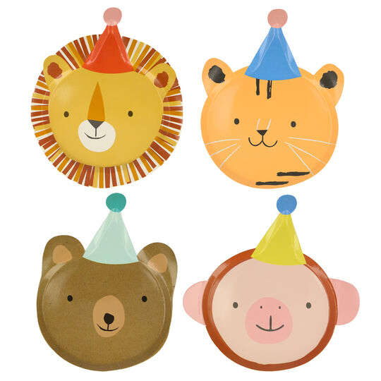 Plates Animal Parade Set of 8