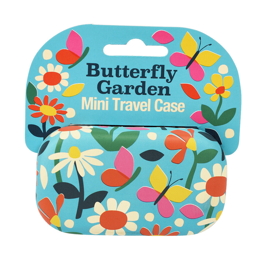 Mini Travel Case Butterfly Garden