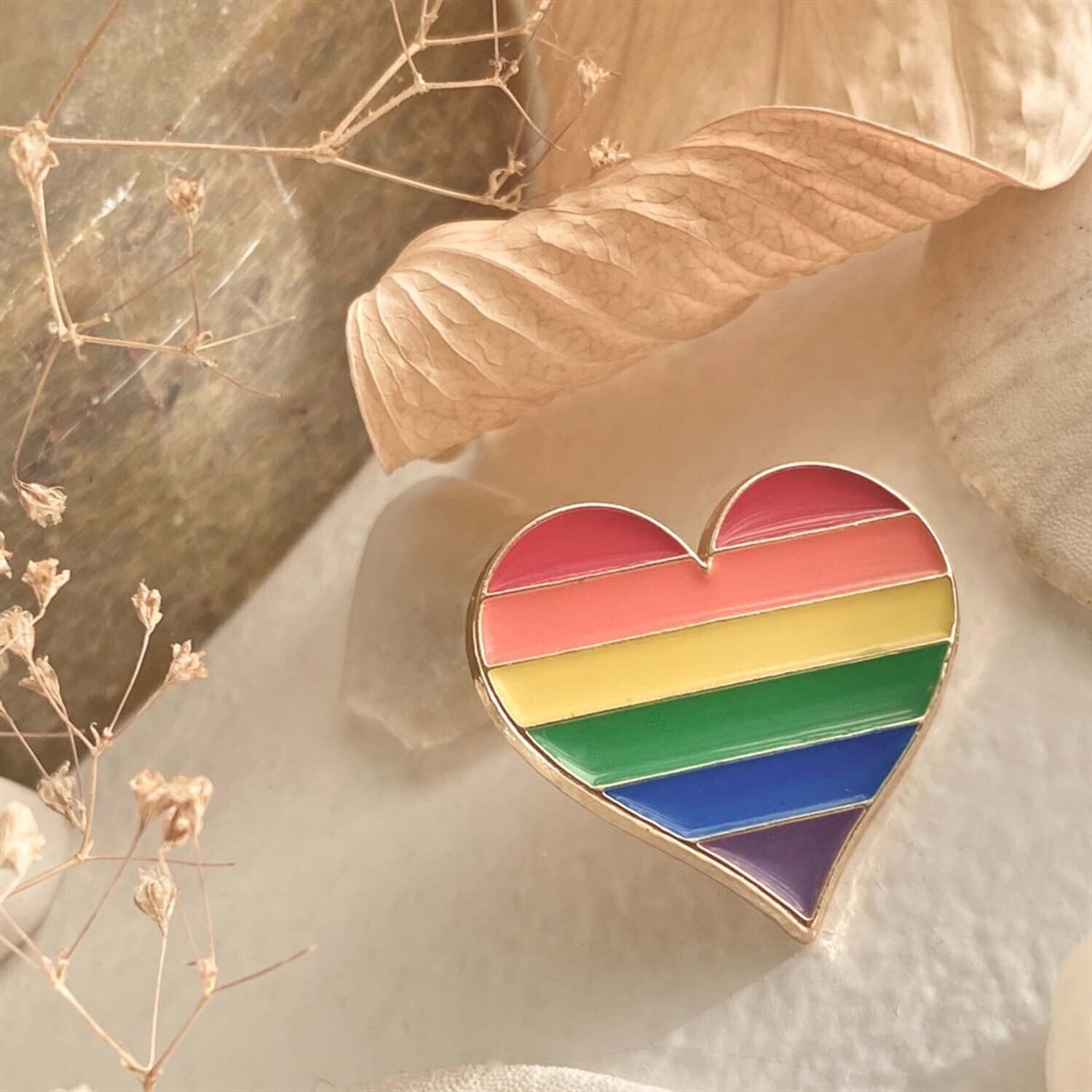 Enamel Pin &quot;Kinsey&quot; Pride Heart Lapel Pin