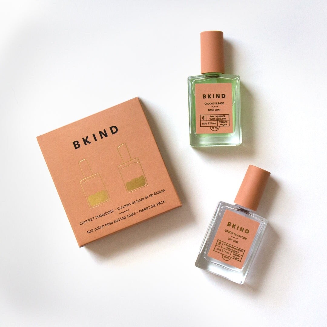 Nail Polish Manicure Duo Pack Base Coat + Top Coat