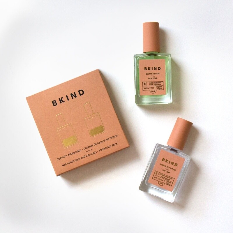 Nail Polish Manicure Duo Pack Base Coat + Top Coat