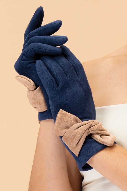 Gloves Henrietta Navy/Taupe
