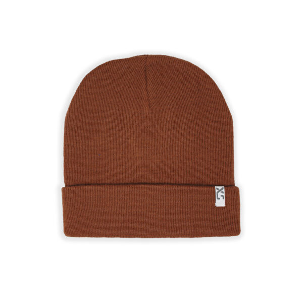 Cuffed Wool Beanie Chestnut
