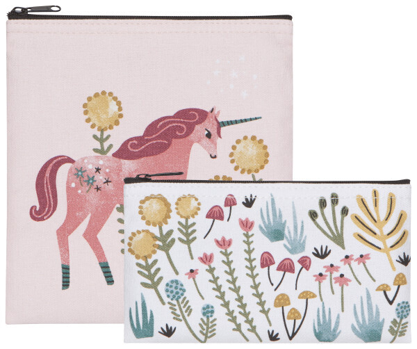 Snack Bag Set of 2 Unicorn