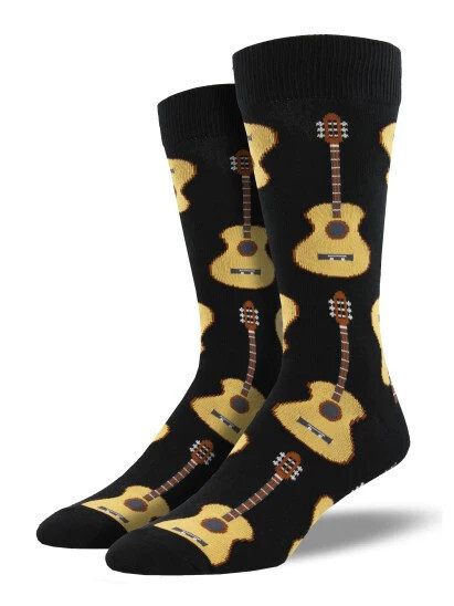 Men&#39;s Crew King Size Guitars Black