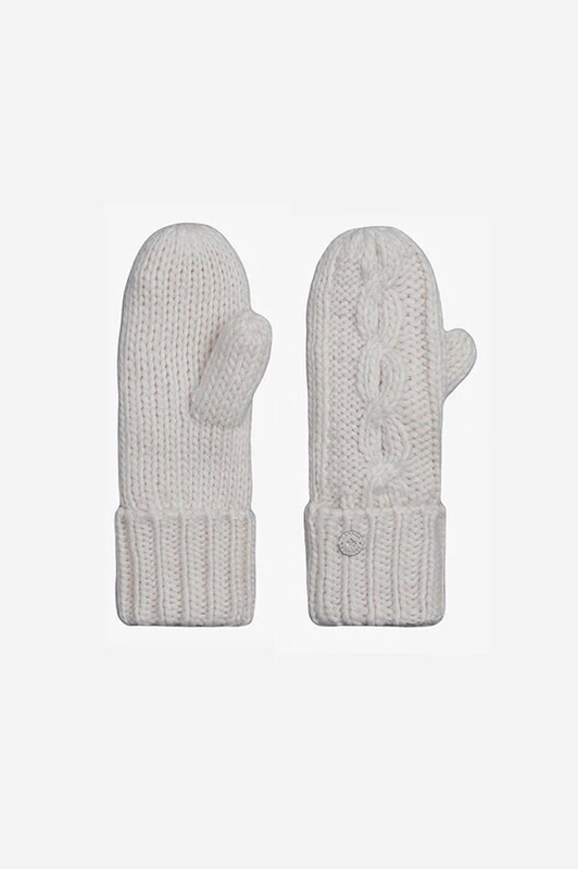 Cable Knit Mittens Natural
