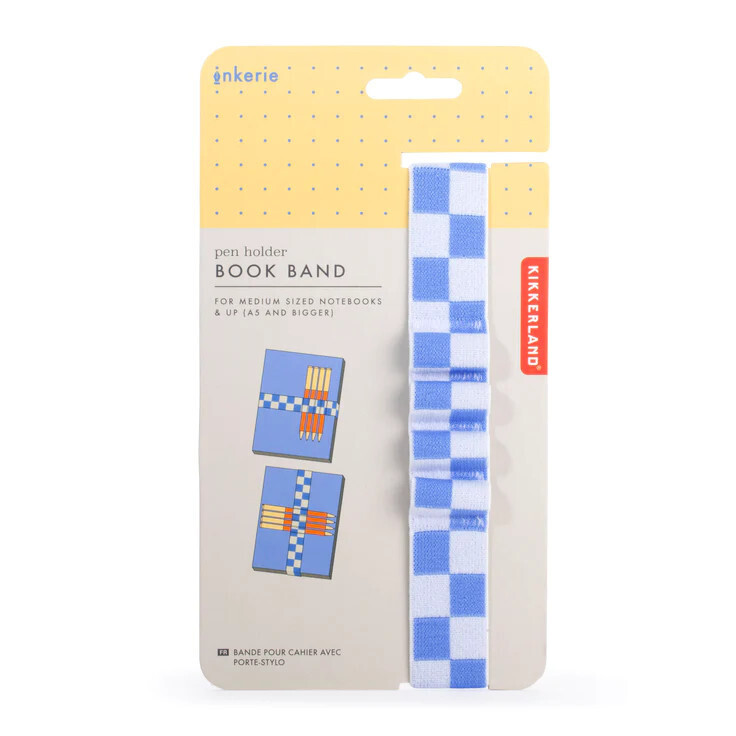 Inkerie Pen Holder Book Band Blue