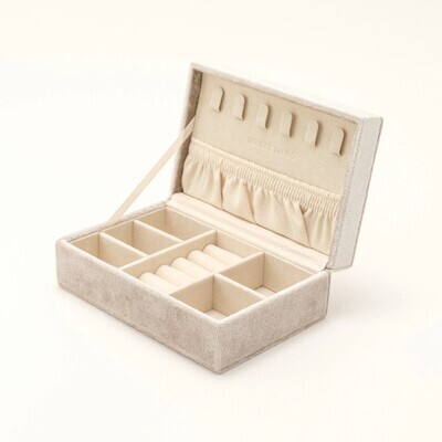 6” Bijoux Jewelry Box Creme