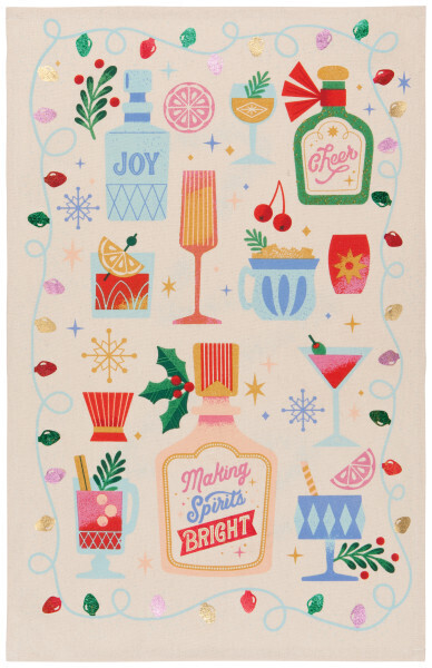 Decorative Dishtowel Spirits Bright