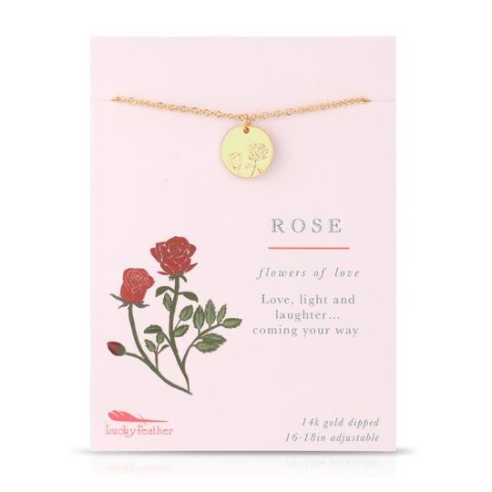 Botanical Necklace Rose