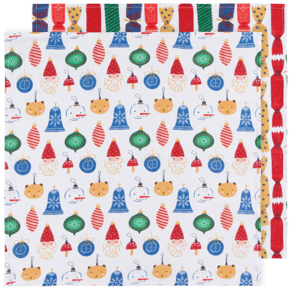 Floursack Dishtowel Set of 2 Christmas Charms