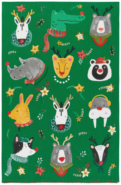 Decorative Dishtowel Rudolph Imposter