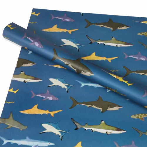 Wrapping Paper Sheets Sharks