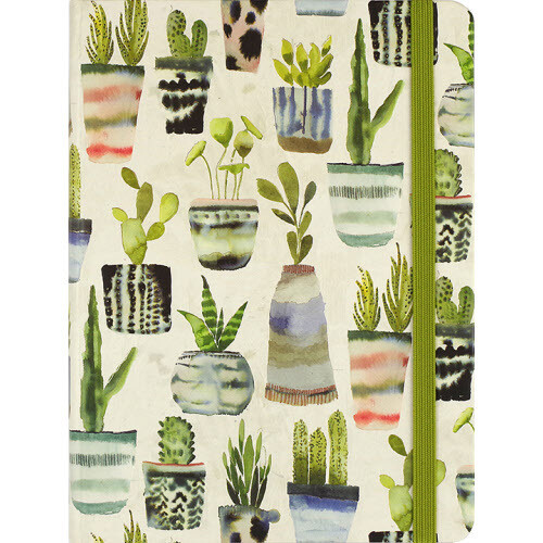 Journal Mid Watercolour Succulents
