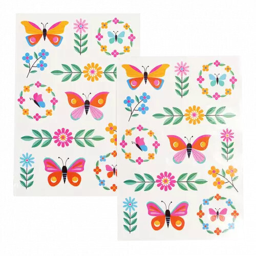 Temporary Tattoos Floral Flutter