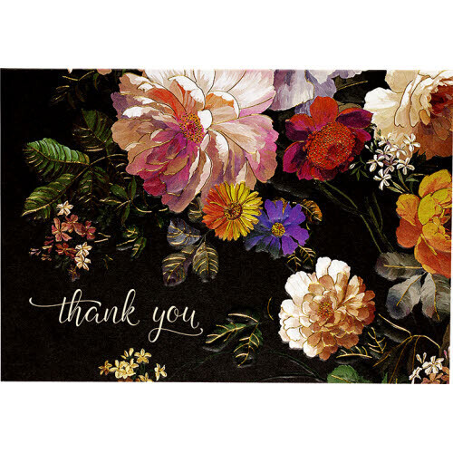 Note Cards Midnight Floral