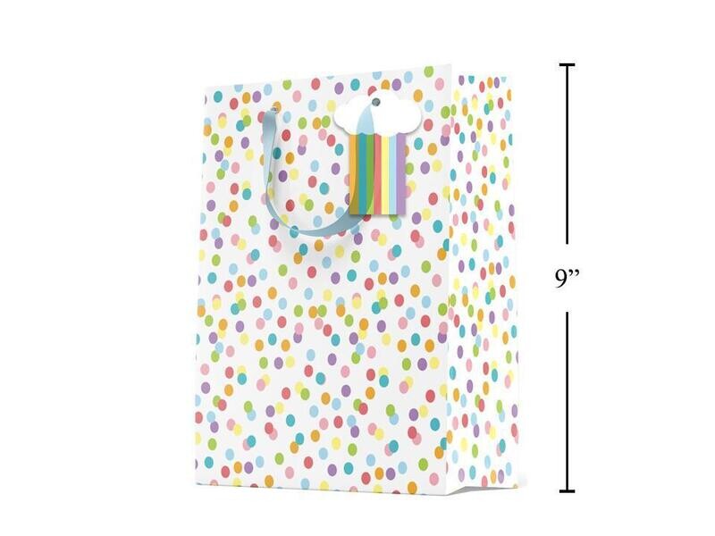 Medium Gift Bag Rainbow Dots