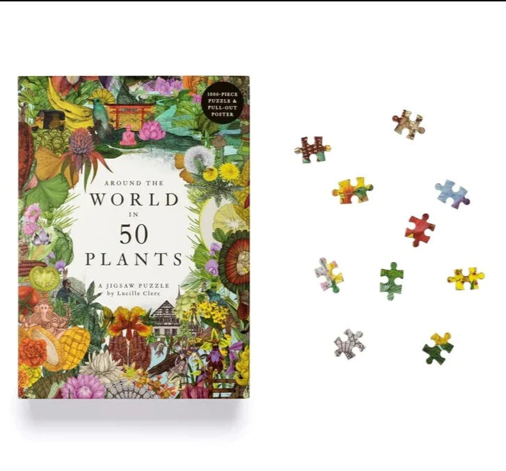 1000 Piece Puzzle Around The World In 50 Plants
