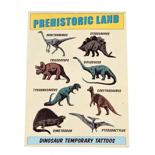 Temporary Tattoos Dinosaurs Prehistoric Land
