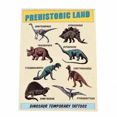 Temporary Tattoos Dinosaurs Prehistoric Land