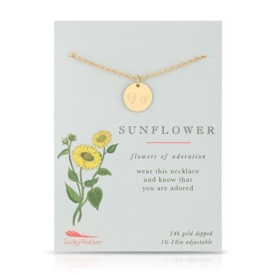 Botanical Necklace Sunflower