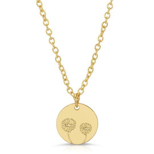 Botanical Necklace Sunflower