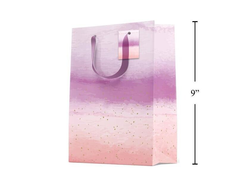 Medium Gift Bag Watercolour Pink