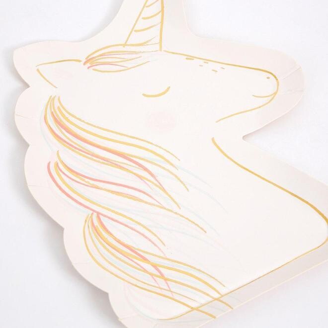 Plates Magical Unicorn Set of 8