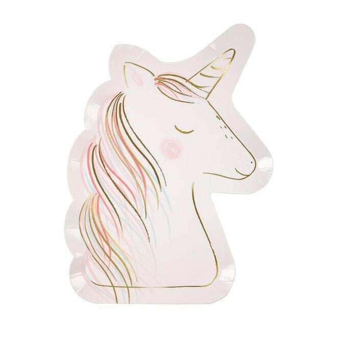 Plates Magical Unicorn Set of 8