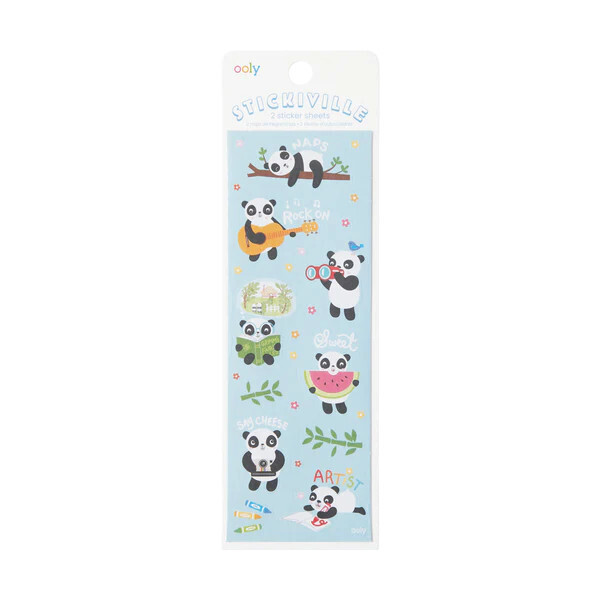 Stickiville Playful Pandas Stickers