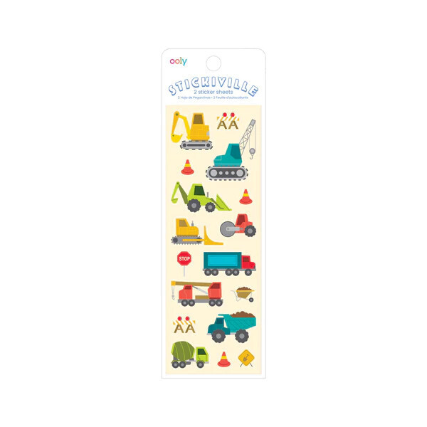 Stickiville Construction Vehicles Stickers