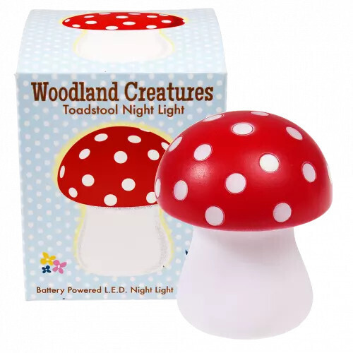 Night Light Red Toadstool Mushroom