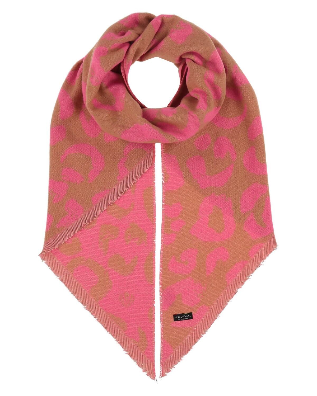 Bias Cut Scarf Leo Neon Pink