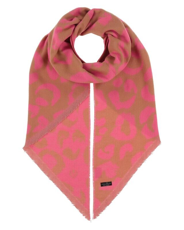 Bias Cut Scarf Leo Neon Pink