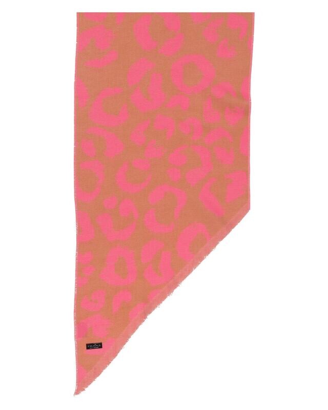 Bias Cut Scarf Leo Neon Pink