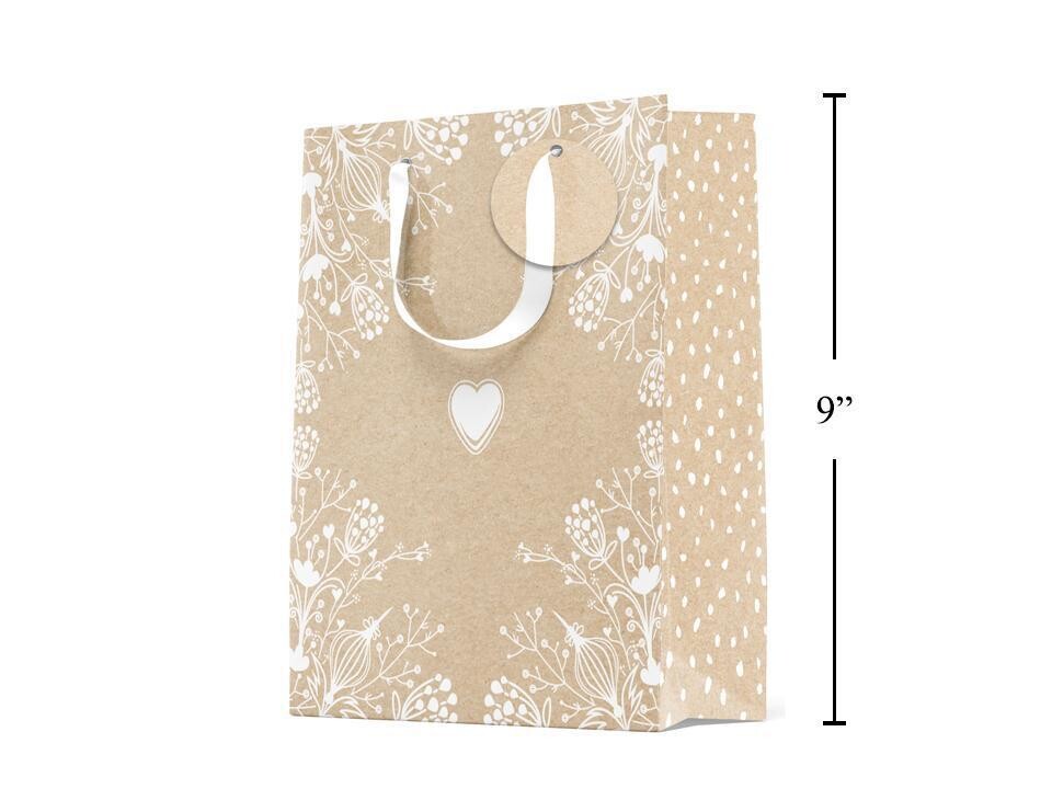 Medium Gift Bag Lace Heart