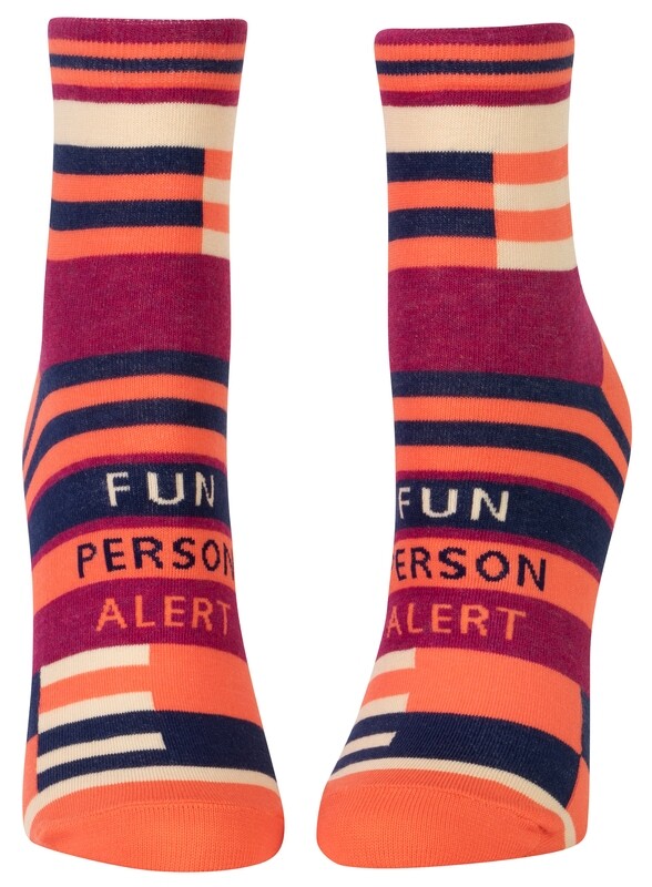 Women&#39;s Ankle Socks Fun Person Alert