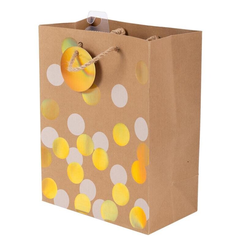Medium Gift Bag Iridescent Dots