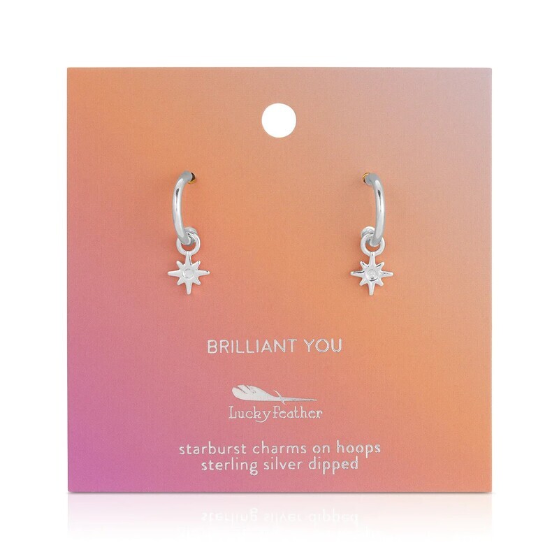 Earrings Starburst Hoops Brilliant You