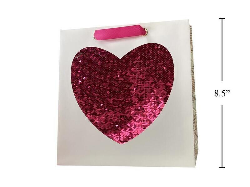 Small Gift Bag Sequin Heart